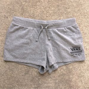 Vans sweat shorts size L grey.